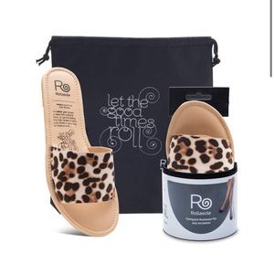 Rollasole | large/9.5-10.5 | catwalk leopard slide